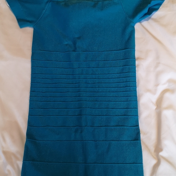 Bebe Blue Bodycon Dress, S - Picture 4 of 4
